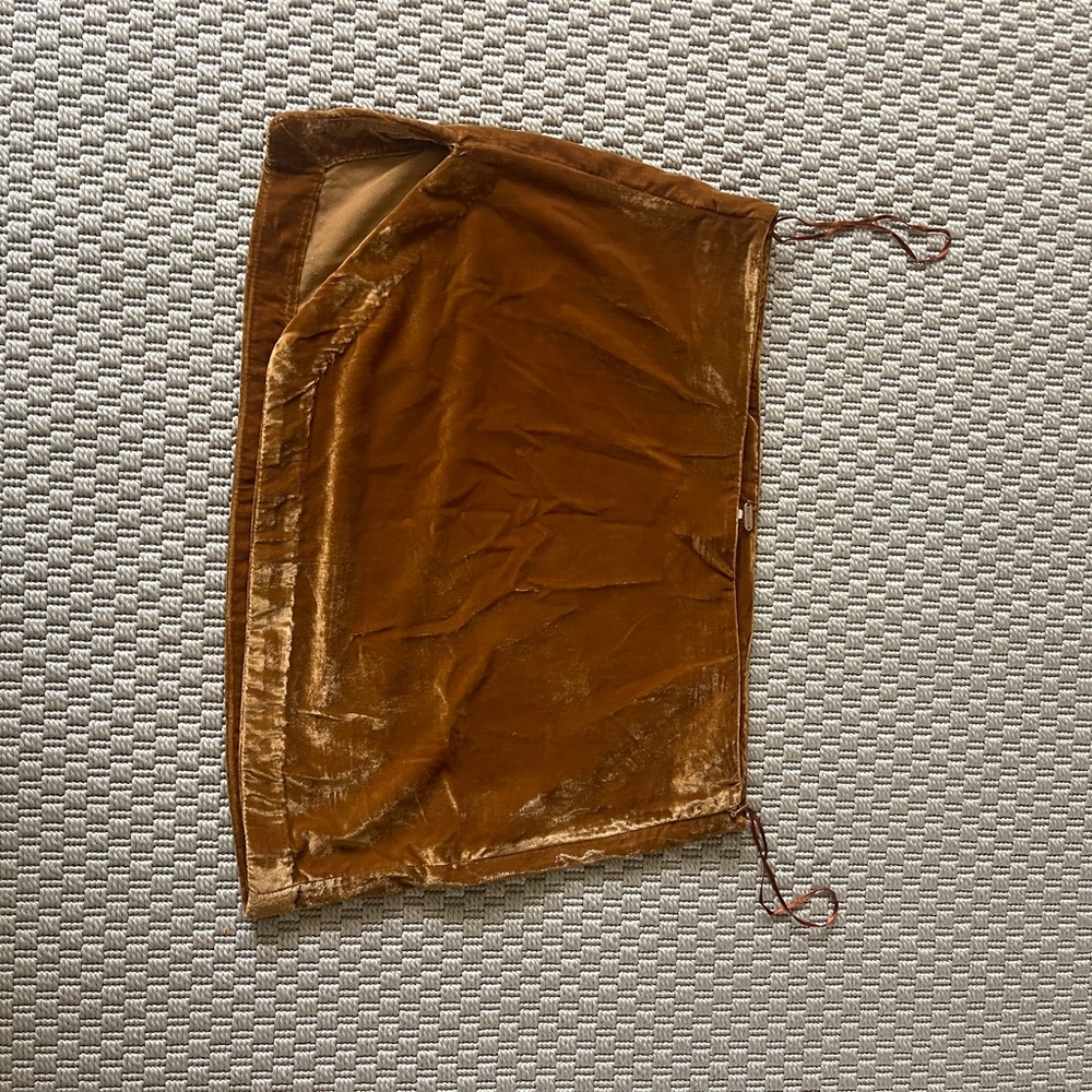 Free People Velvet Rich Brown mini skirt